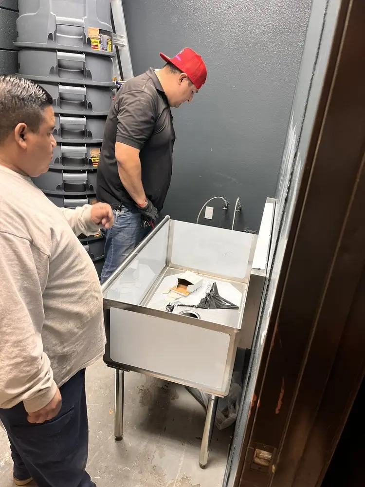 Commercial plumbing and sink installation in Sharonville